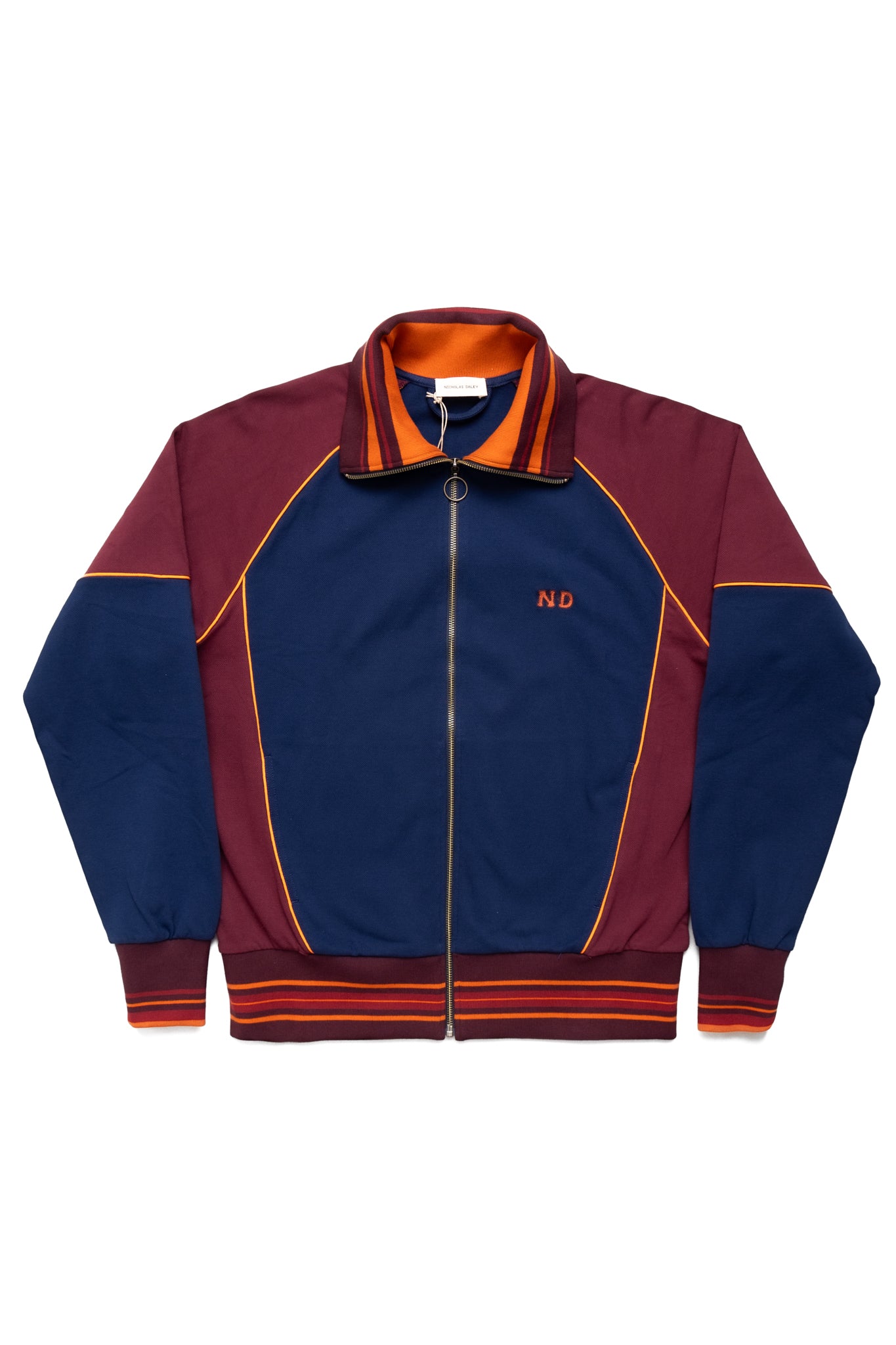 Track Top - Navy/Burgundy