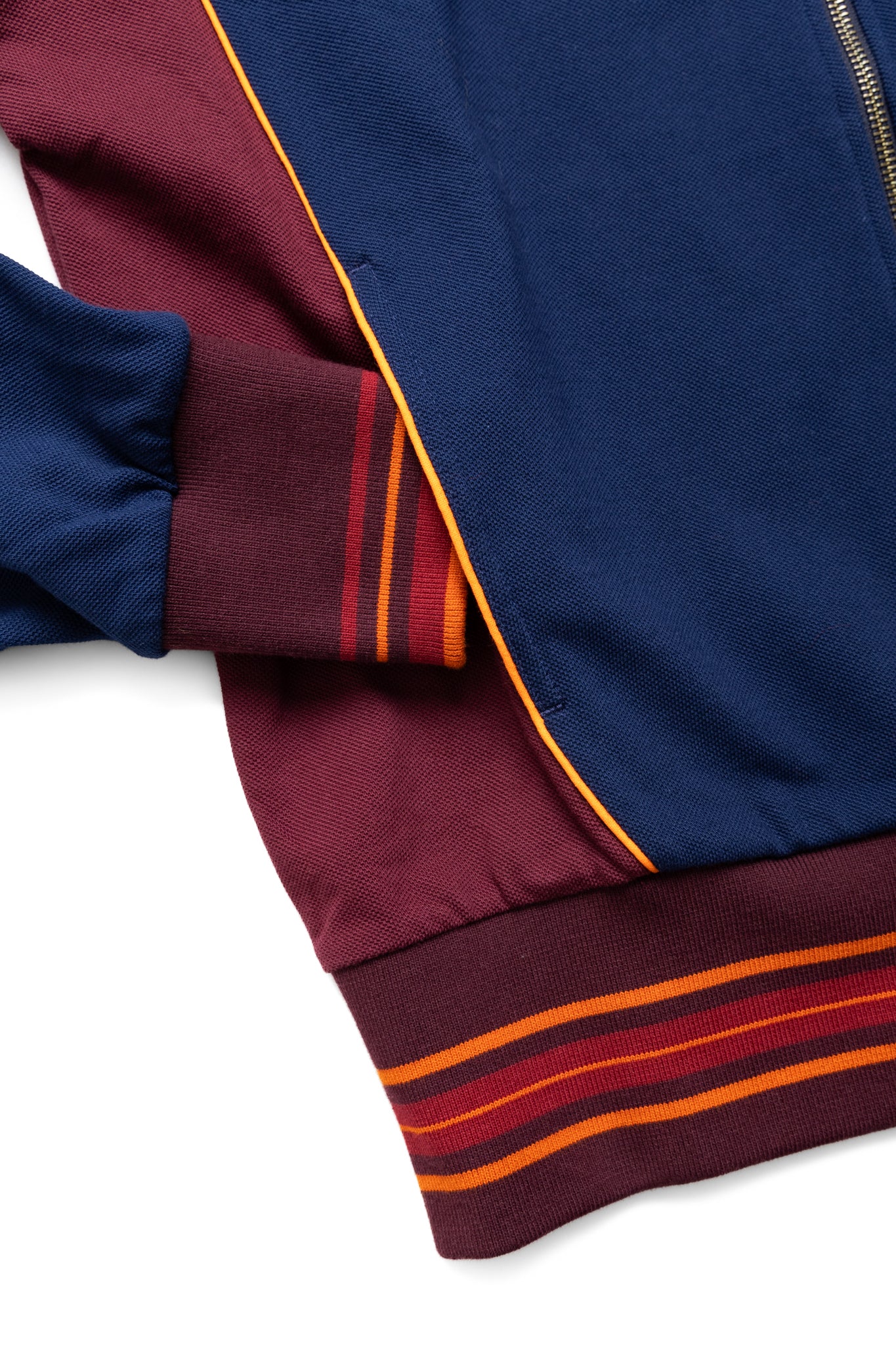 Track Top - Navy/Burgundy