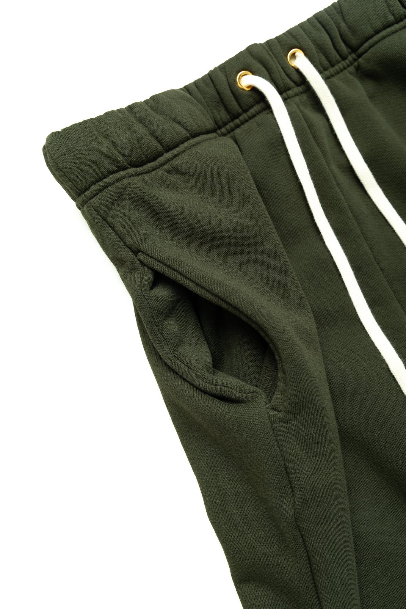 Cropped Relaxed Pant Vintage Heavyweight Fleece - Forest