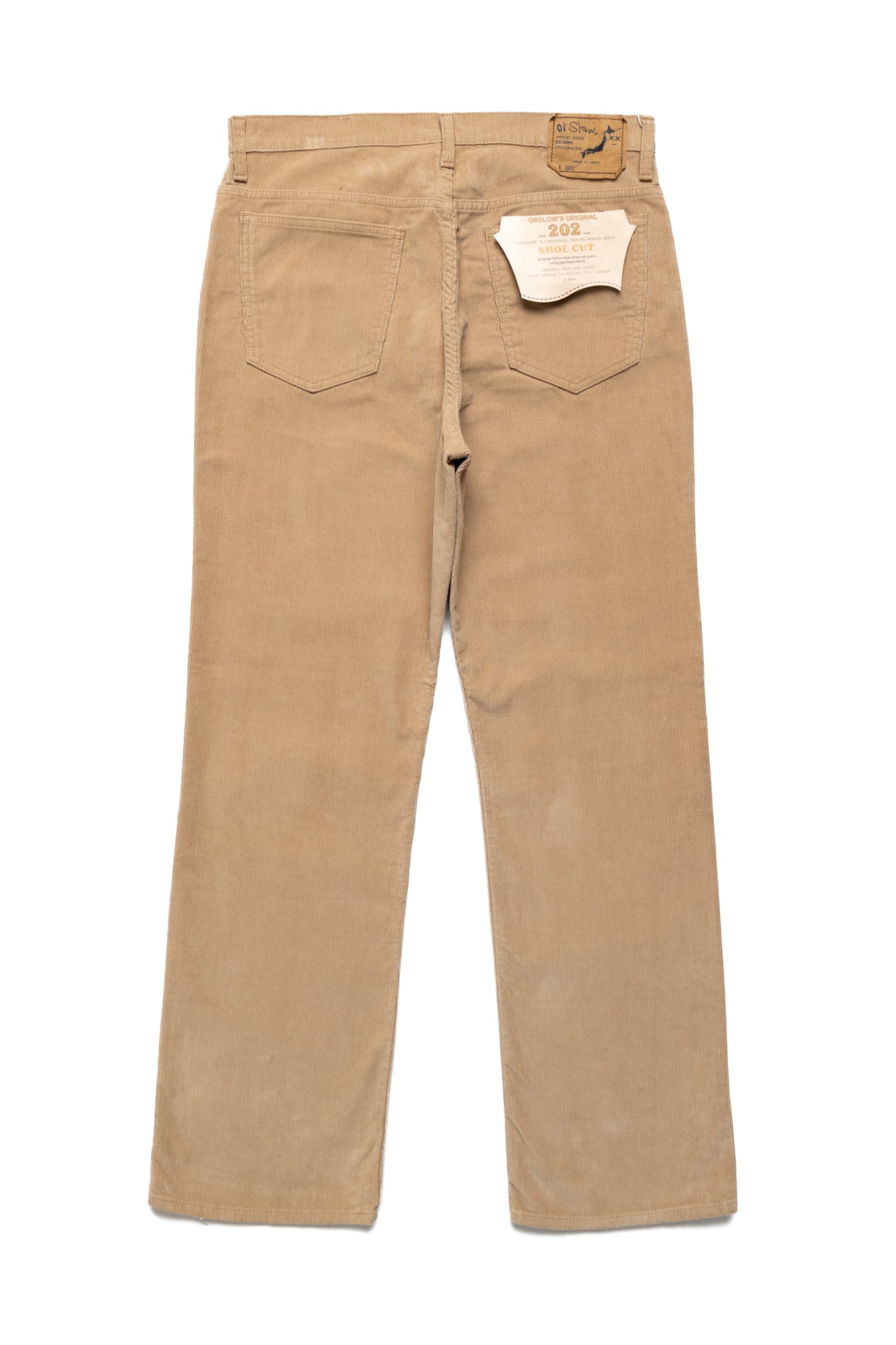 Shoe Cut Jeans Corduroy - Beige