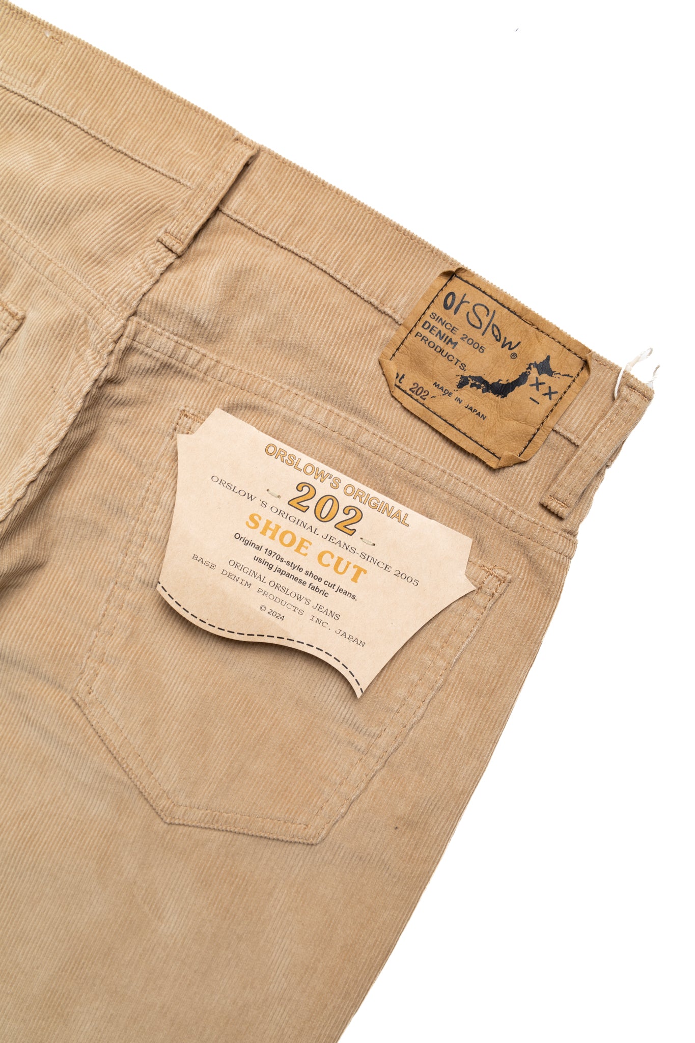 Shoe Cut Jeans Corduroy - Beige