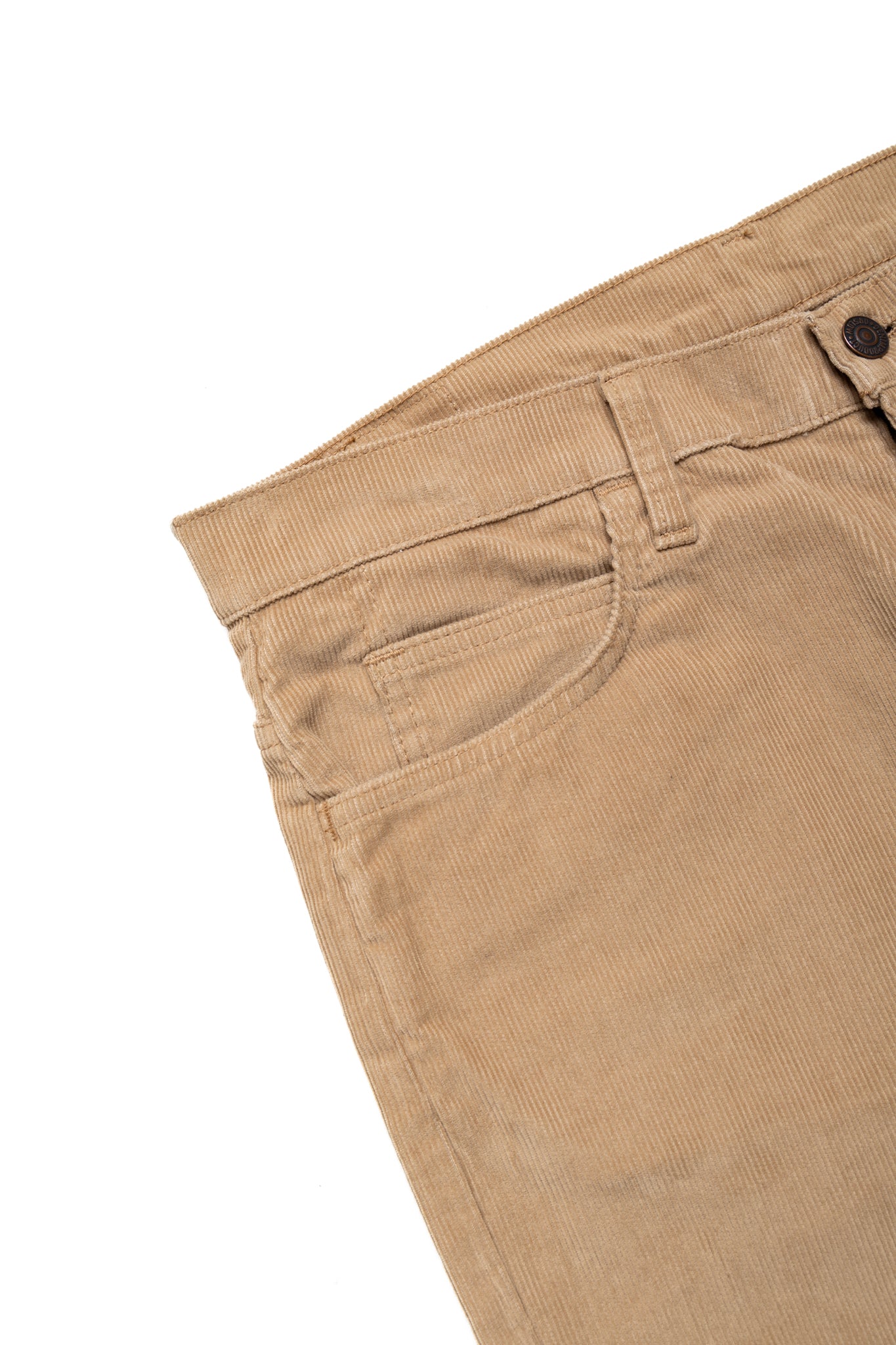 Shoe Cut Jeans Corduroy - Beige