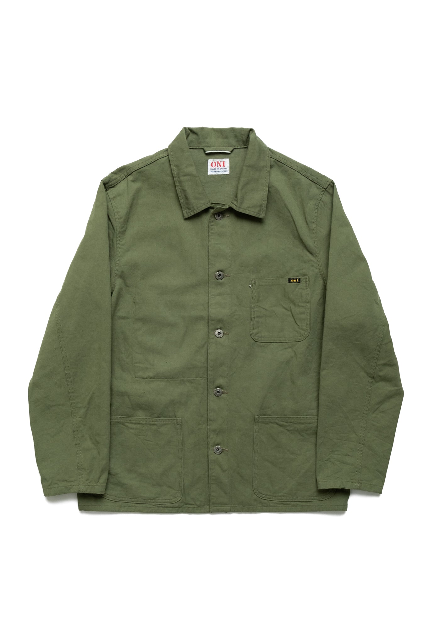 03501-SVC-LOL 9.5oz Selvedge Chino Coverall - Light Olive