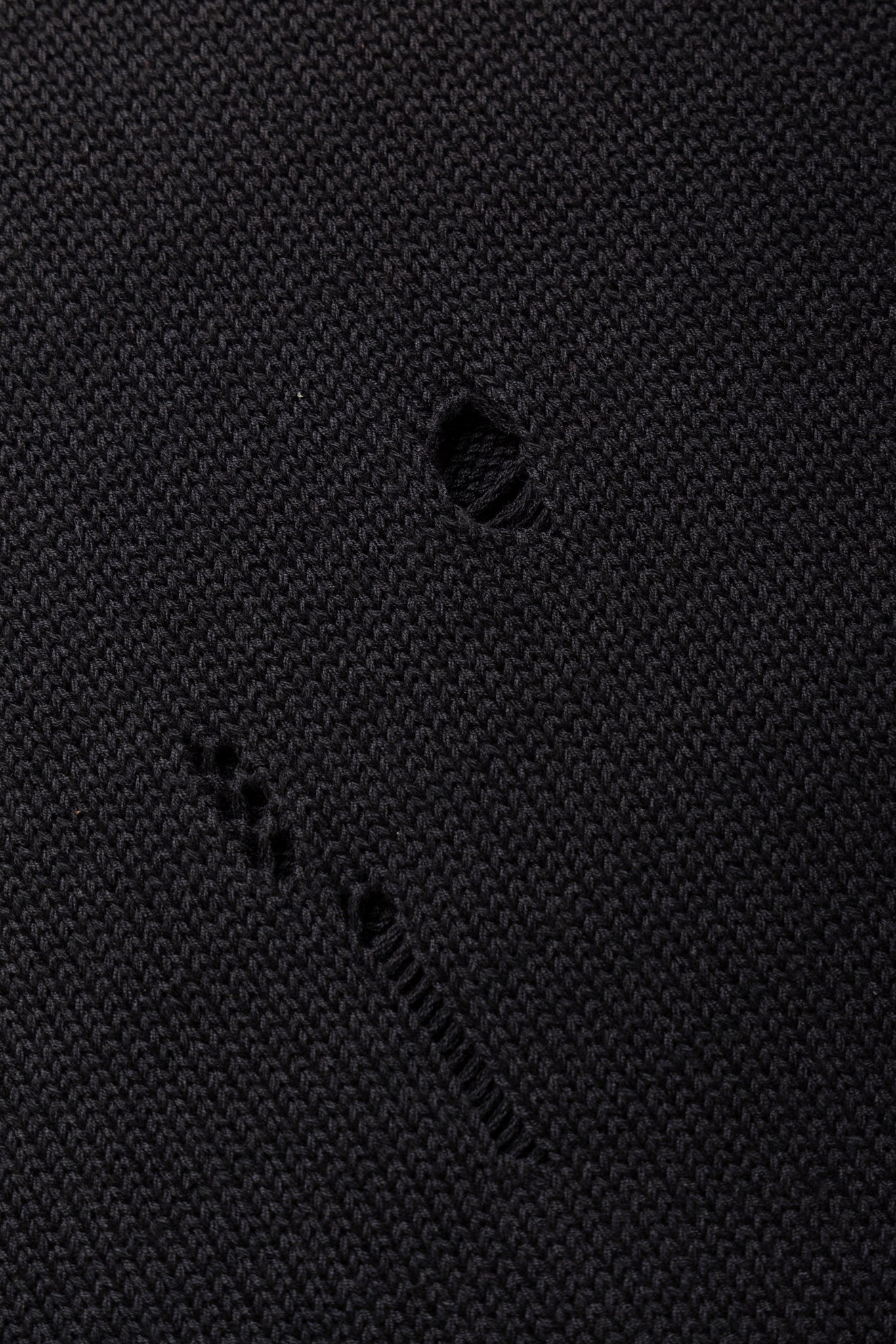 5G Cotton Knit BONE Vest - Black