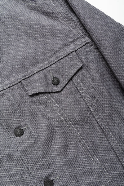 Sashiko Type 3 Jacket - Heather Grey x Black