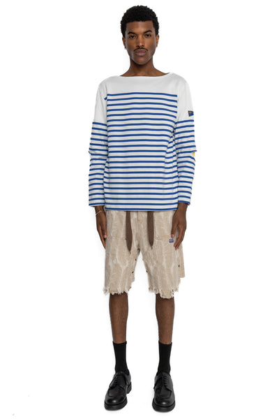 PANEL Stripe Jersey Elbow-Rip T (RAINBOWY Patch)