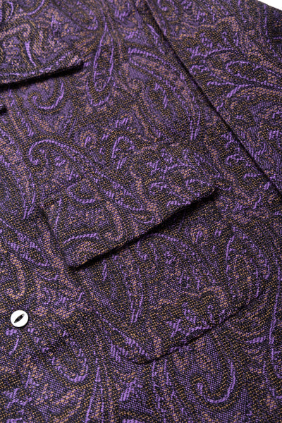 Classic Shirt Wool Paisley Jq. - Purple