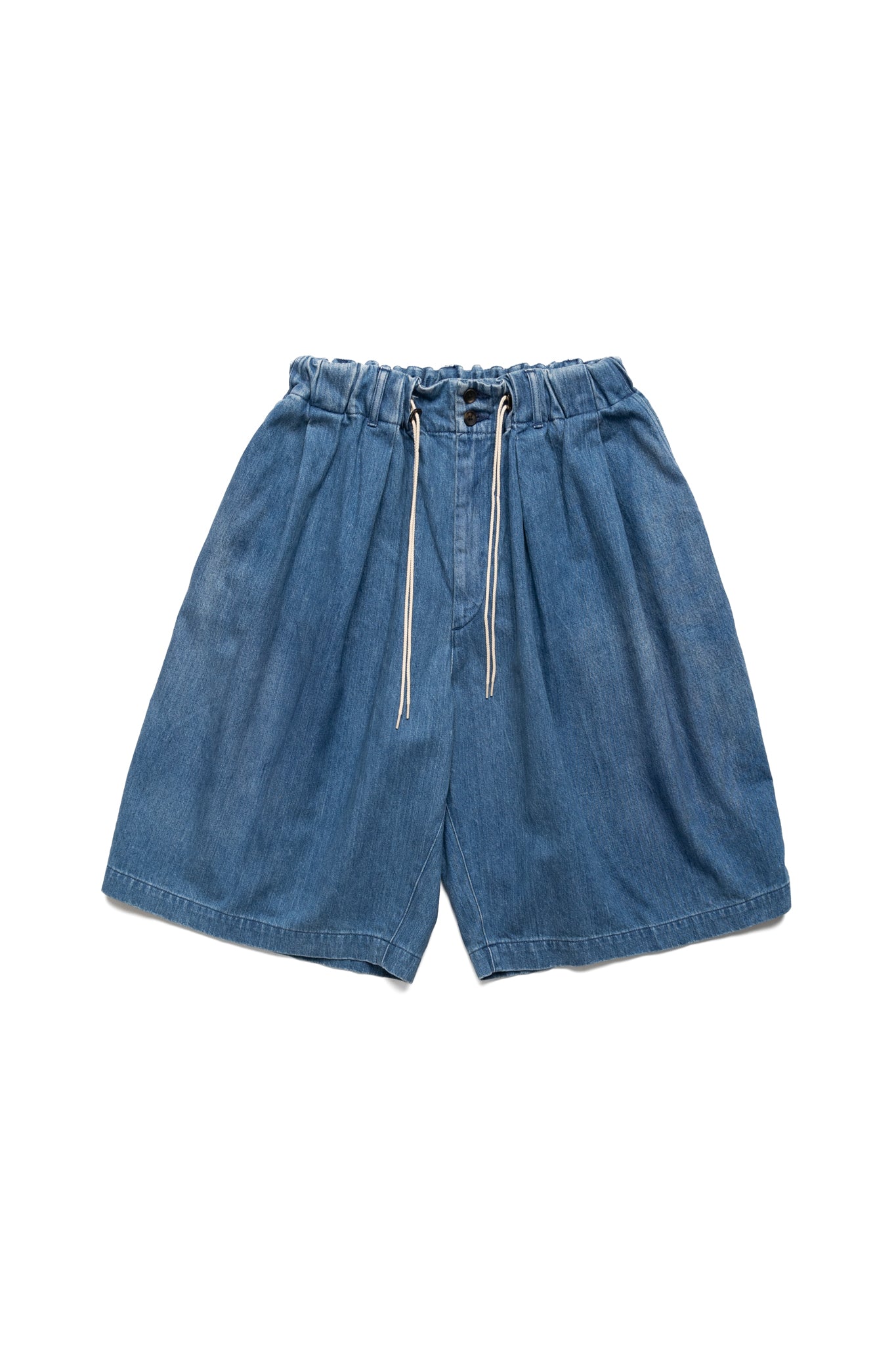 Circular Short Pants Denim - Faded Indigo (Blue in Green Exclusive)