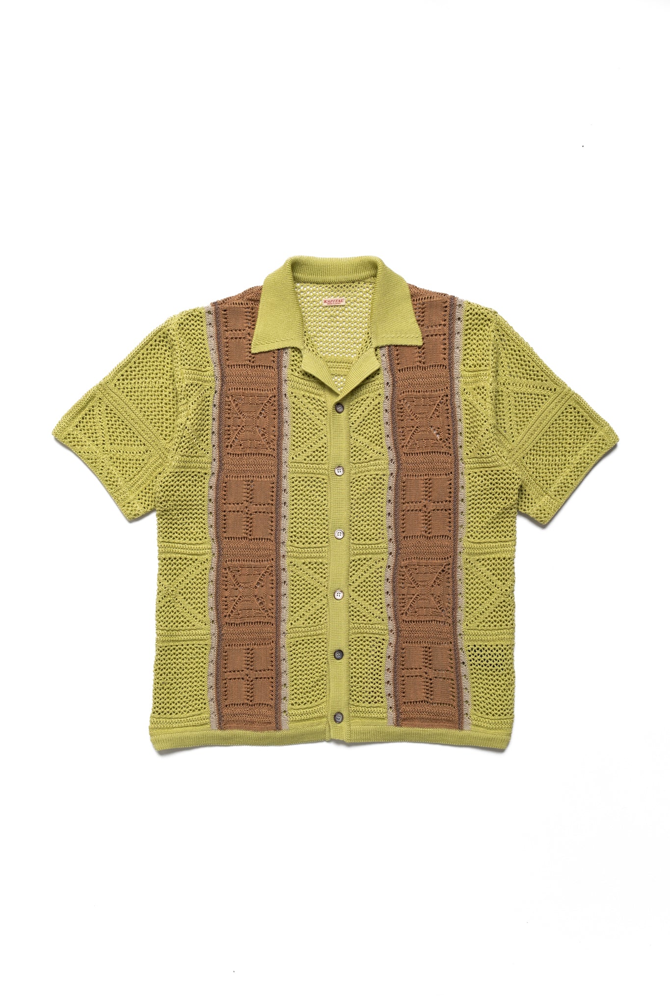 7G Crochet Knit TENNESSEE Aloha Polo - Lime