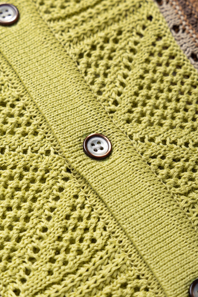 7G Crochet Knit TENNESSEE Aloha Polo - Lime