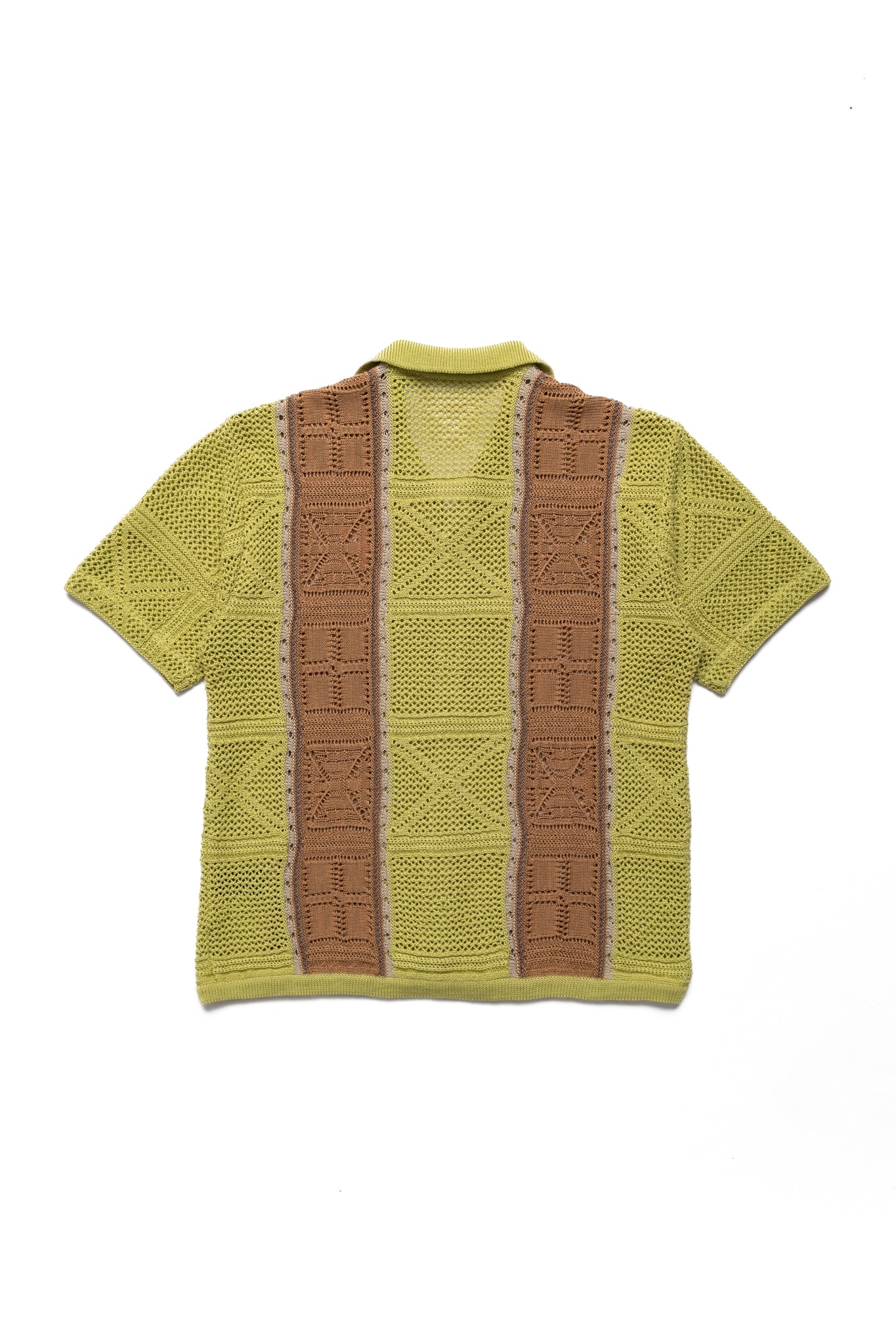 7G Crochet Knit TENNESSEE Aloha Polo - Lime