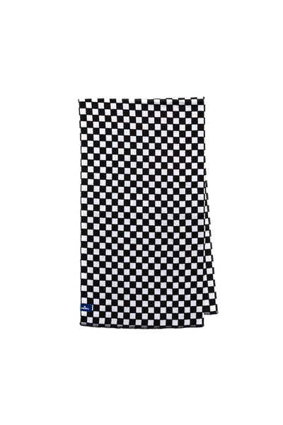 Black and White Checkered Hand Towel