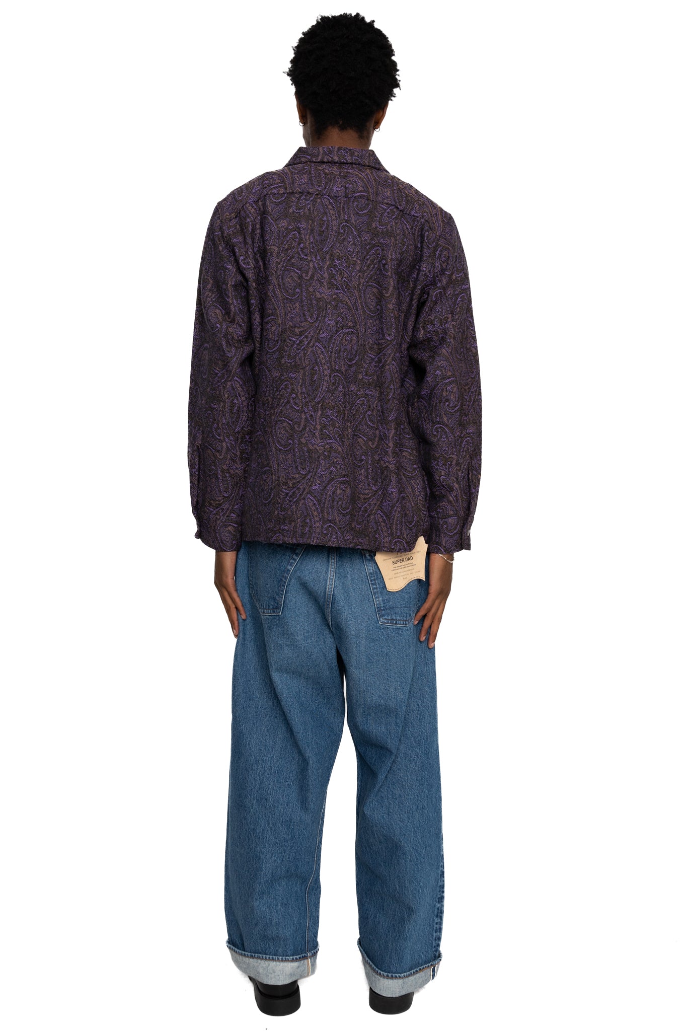 Classic Shirt Wool Paisley Jq. - Purple