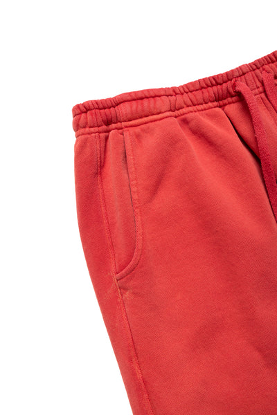 (Final Sale)Red Straight Leg Fleece Pants