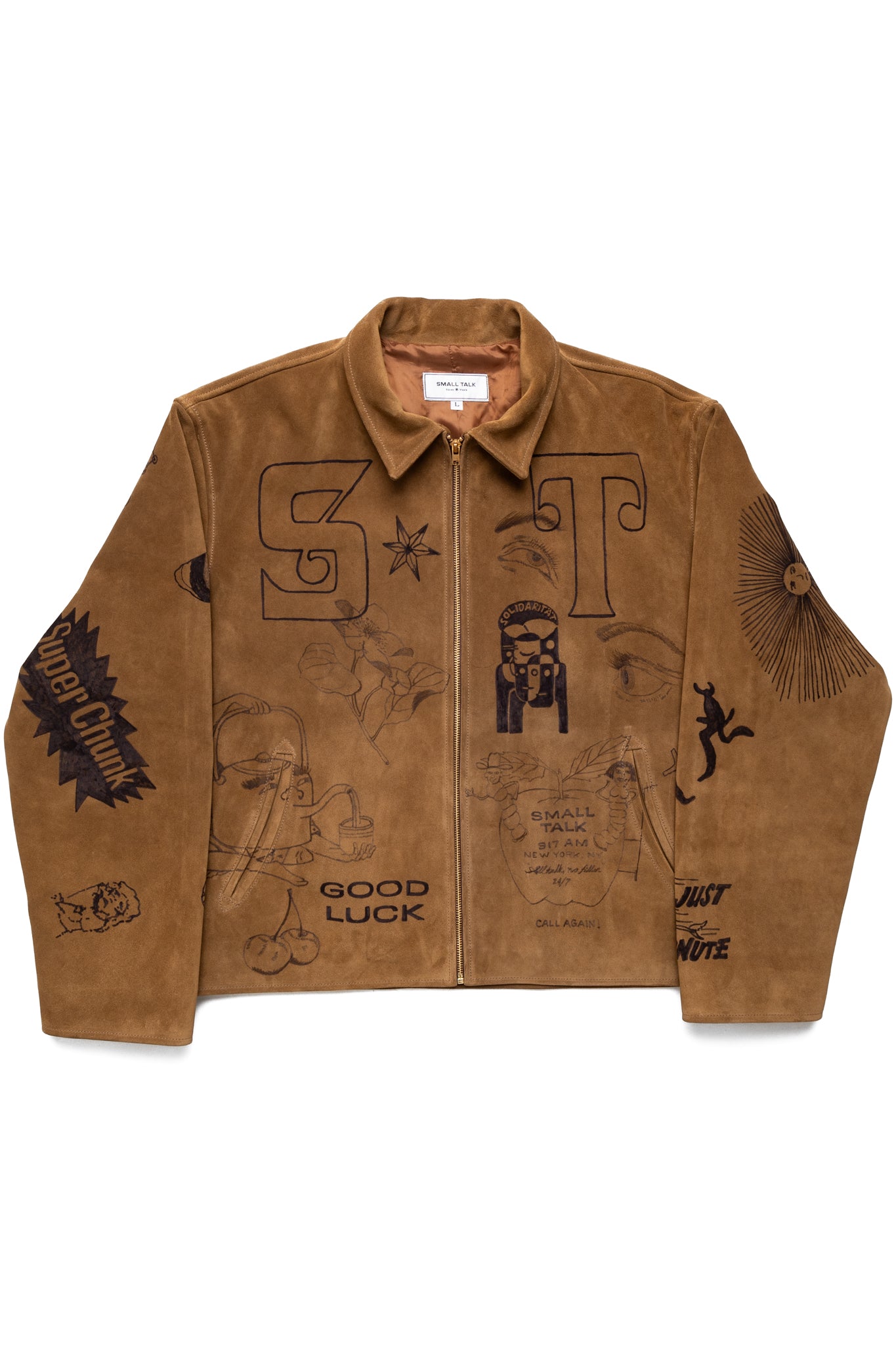 Hand Drawn Suede Jacket