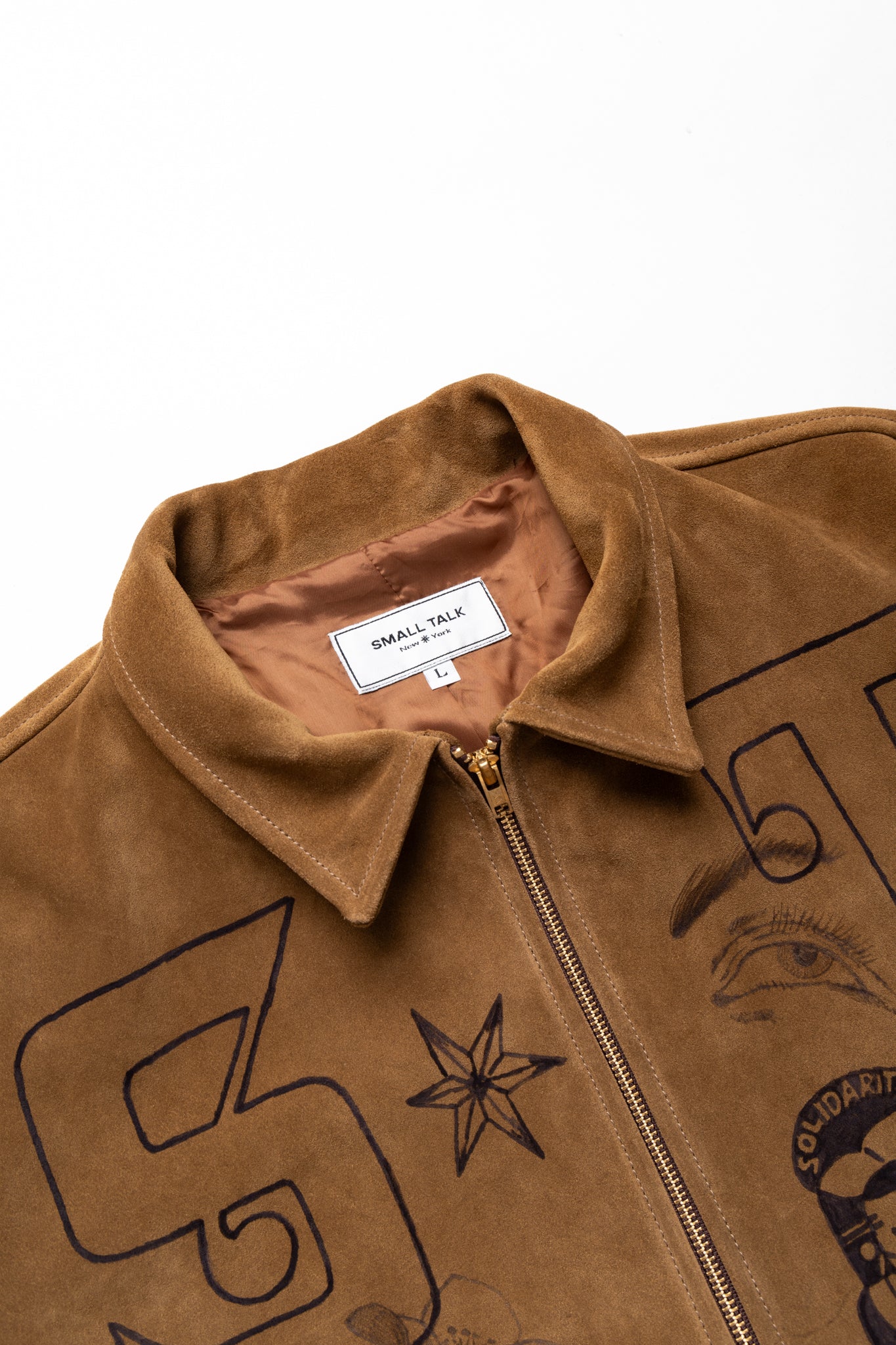 Hand Drawn Suede Jacket