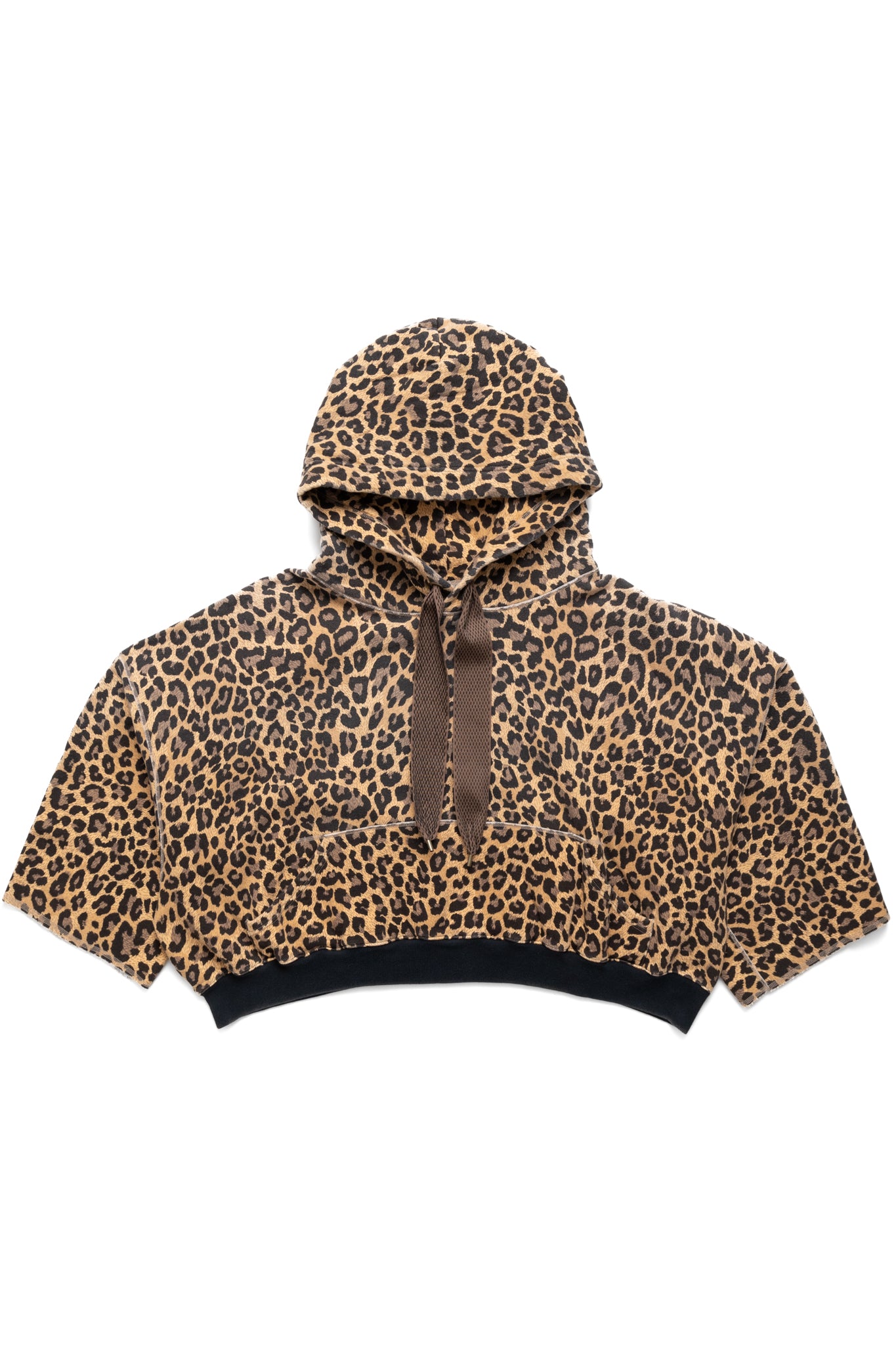 SWT Knit Leopard DEVIL Hoodie - Brown