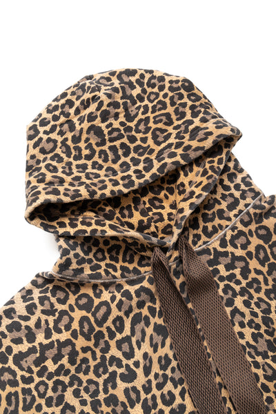 SWT Knit Leopard DEVIL Hoodie - Brown