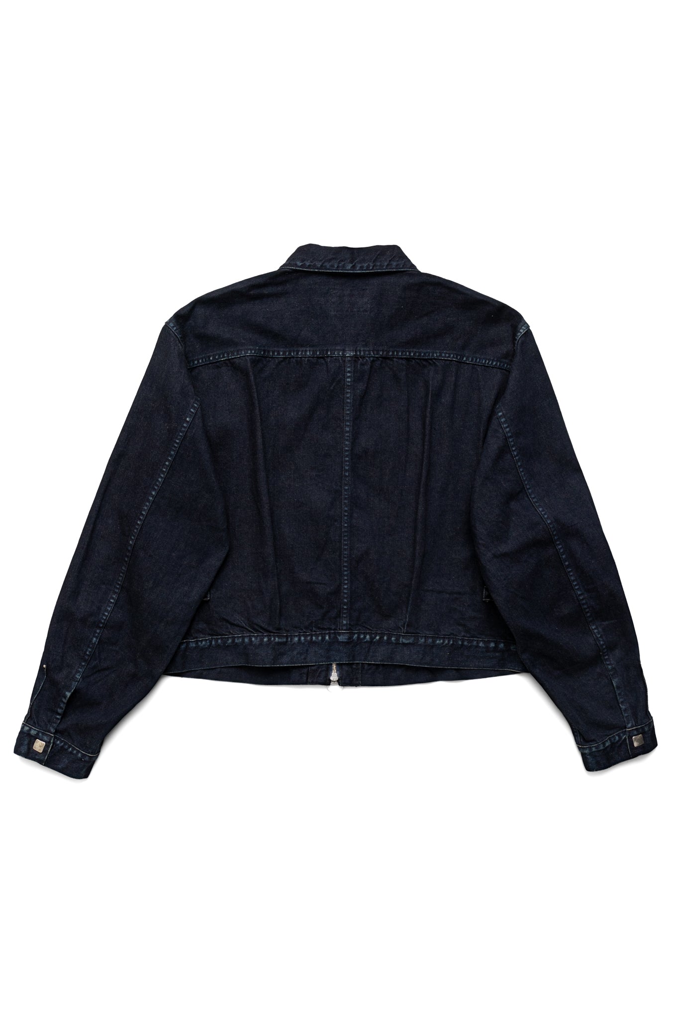 12oz YAGASURI Jacquard Denim CHIMAYO Drizzler JKT - Indigo