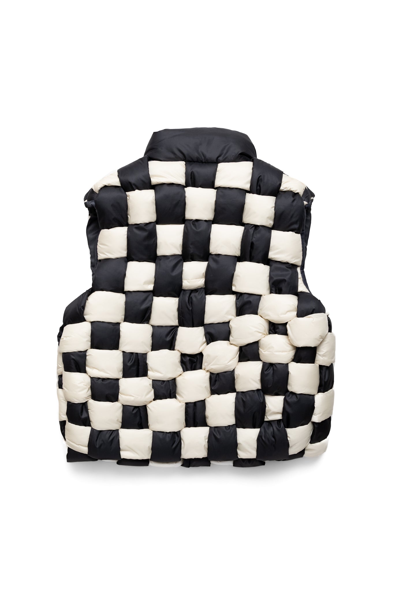 Rip Stop Nylon KEEL WEAVING Vest - Black x White