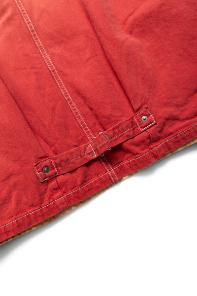 CALIFORNIA RED Canvas Coverall Lined Drizzler - Red