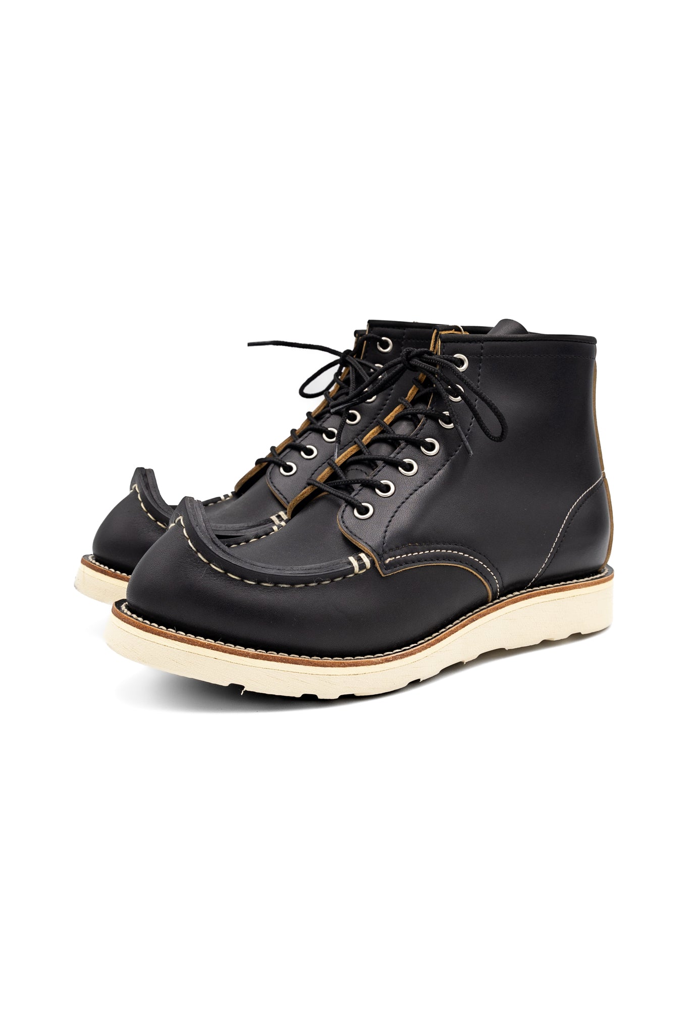 Leather TIBETAN Work Boots - Black