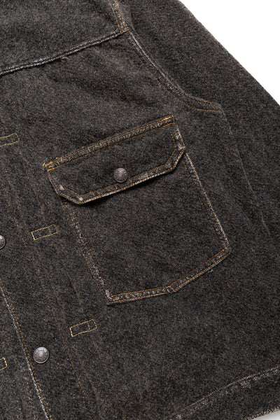 Twill Aging Wool 1st Jacket - Fade Charcoal