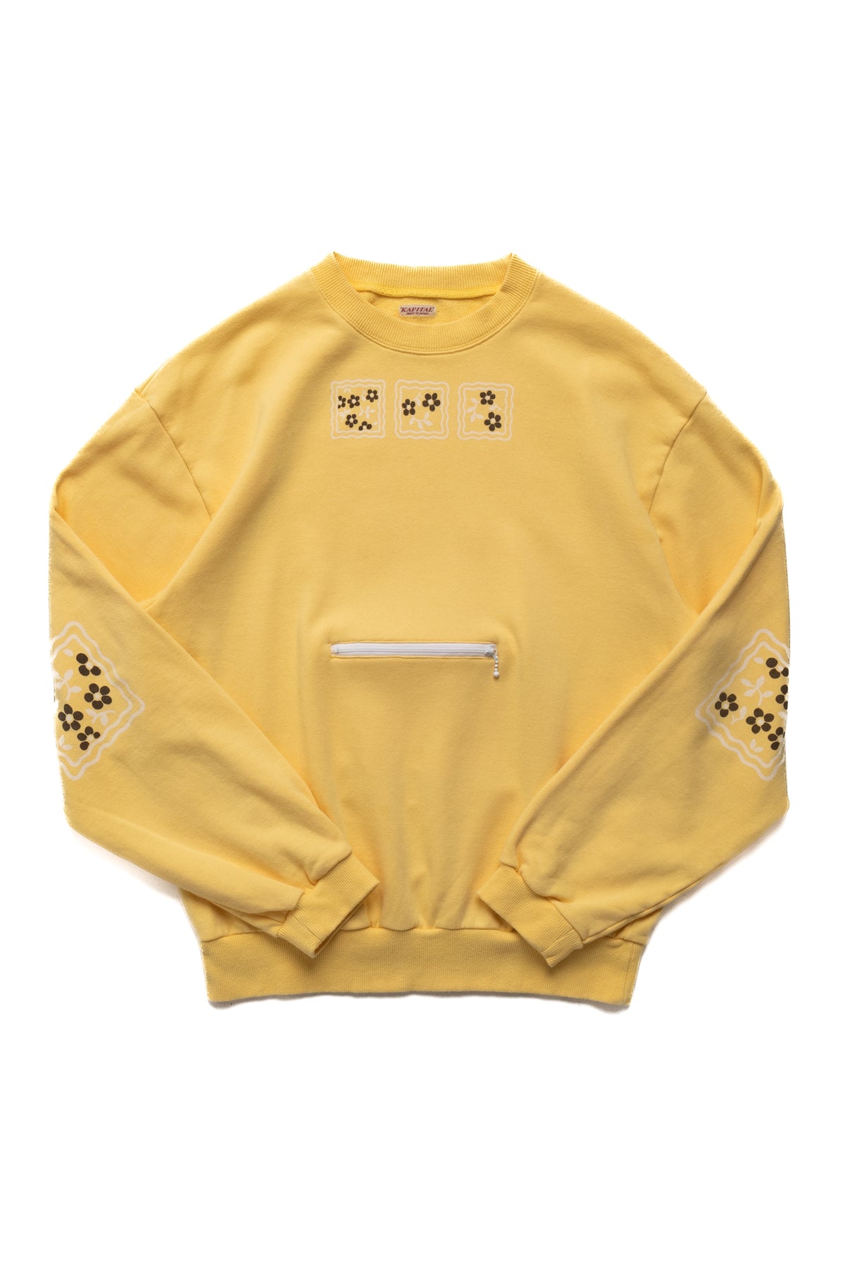 30/- SWT Knit COOKIE Pocket Crew SWT (LUCKY COOKIES) - Light Yellow