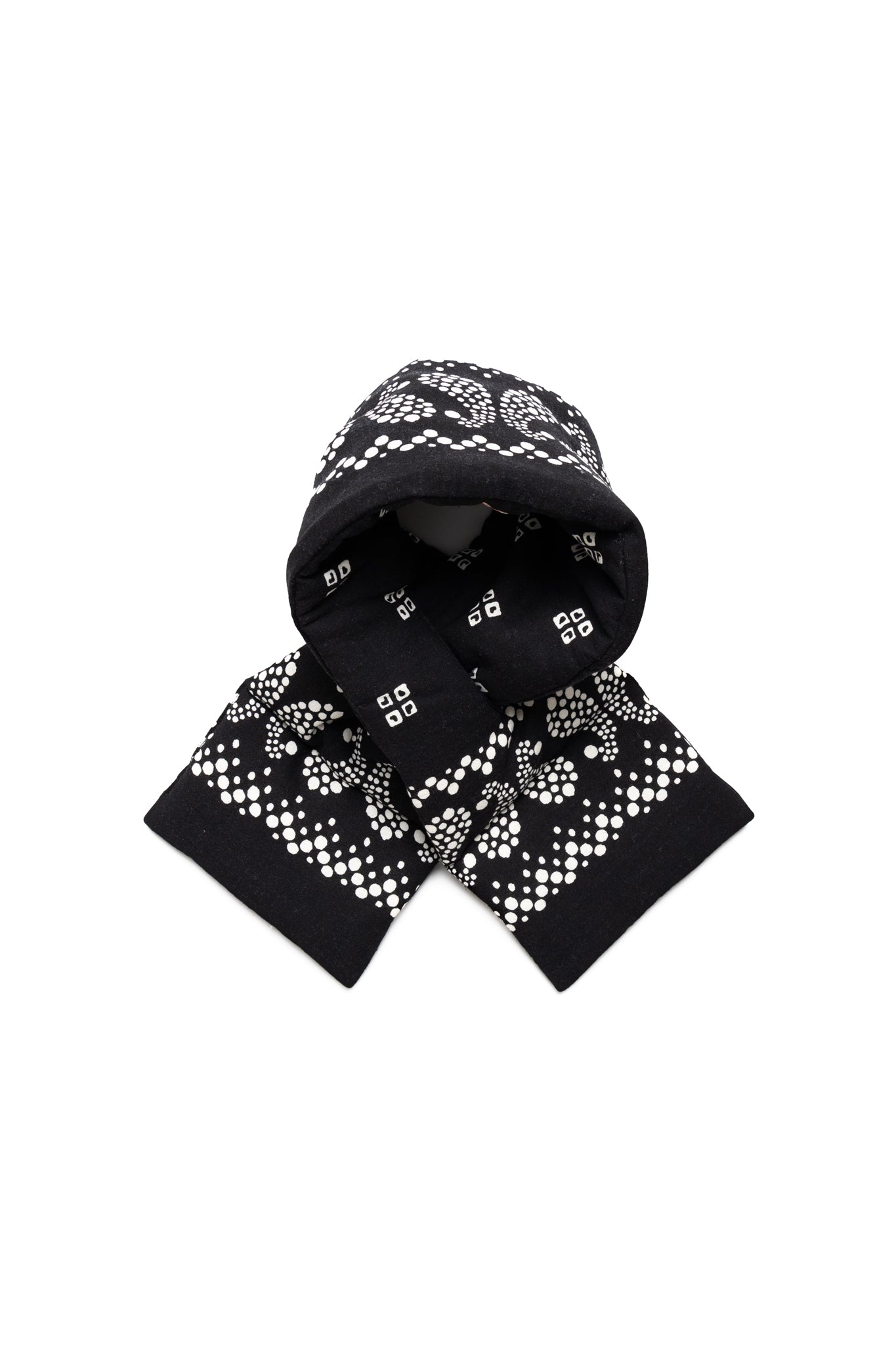 Linen Rayon Bandana KESA Scarf - Black