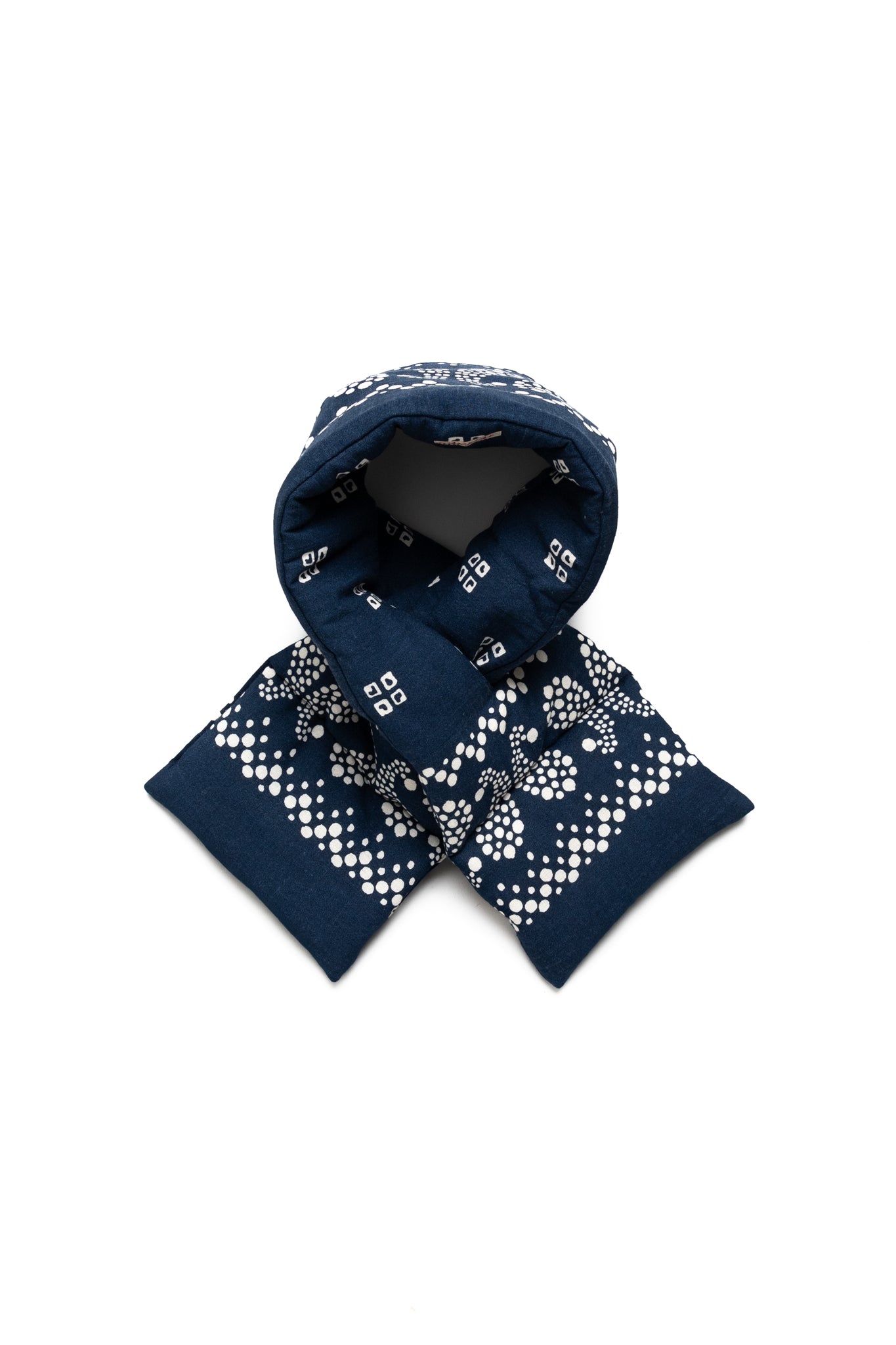 Linen Rayon Bandana KESA Scarf - Navy