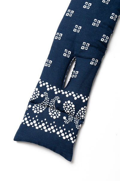 Linen Rayon Bandana KESA Scarf - Navy