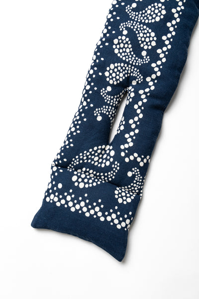 Linen Rayon Bandana KESA Scarf - Navy