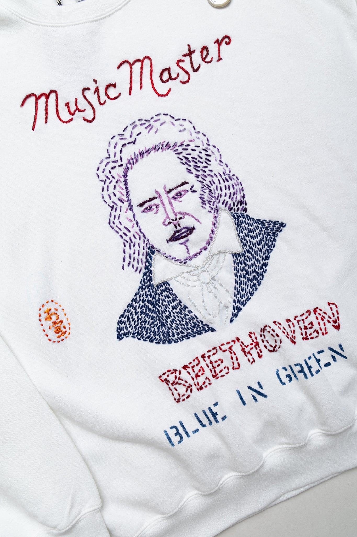 Music Master "Beethoven" Crew Sweatshirt White - XL (1)