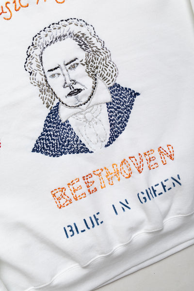 Music Master "Beethoven" Crew Sweatshirt White - XL (3)