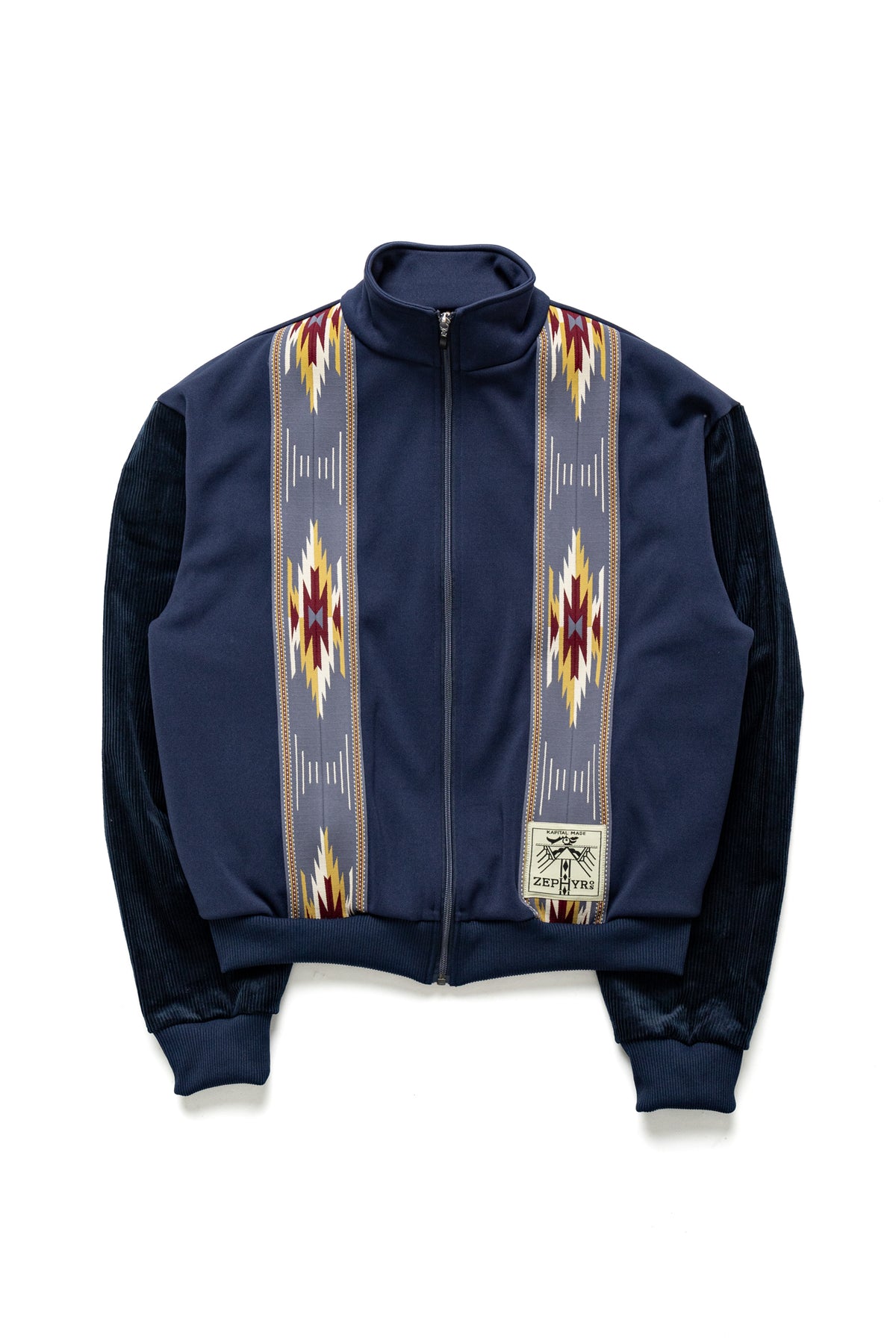 Kapital Smooth Jersey KOCHI & ZEPHYR Track Jacket - Navy