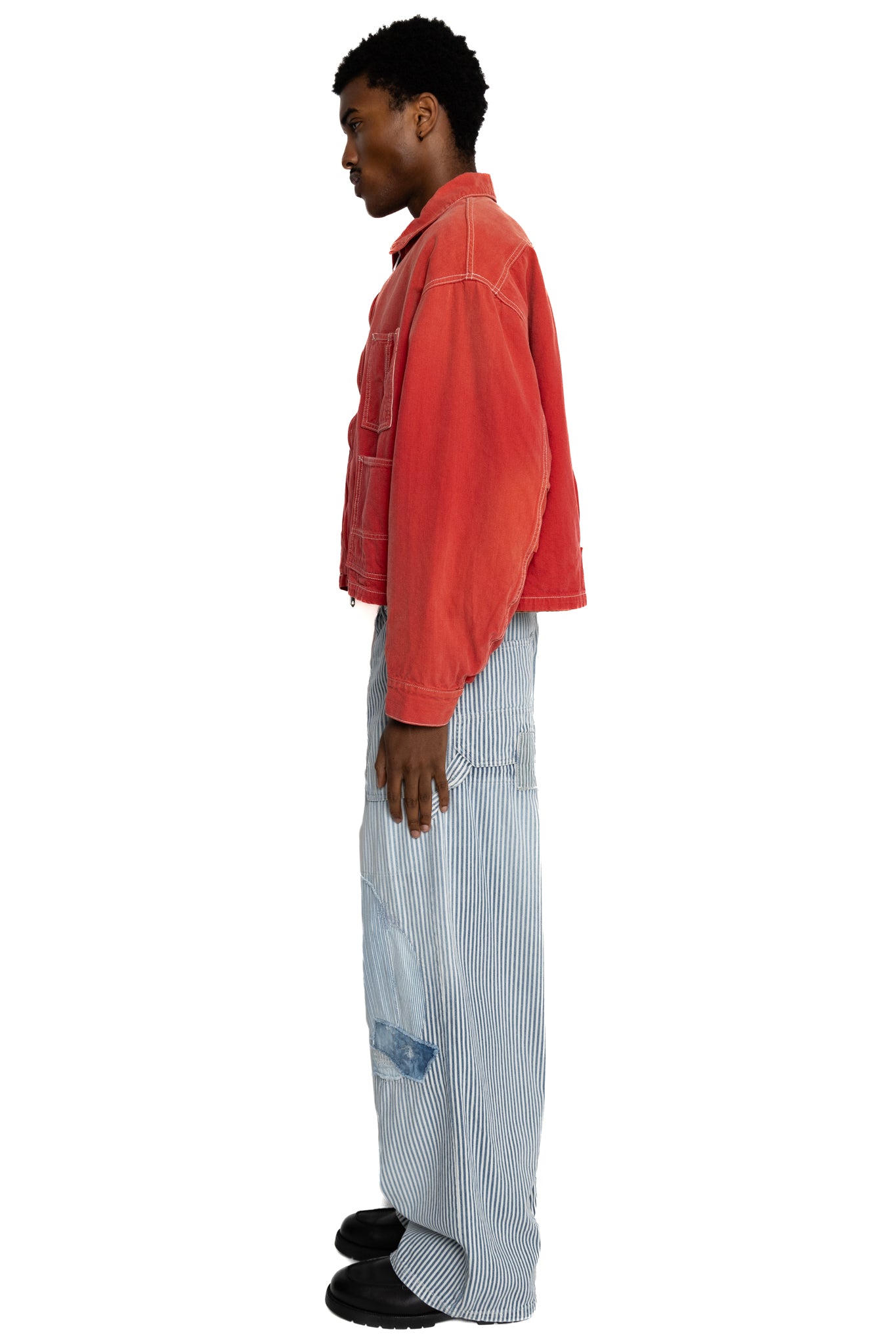 CALIFORNIA RED Canvas Coverall Lined Drizzler - Red