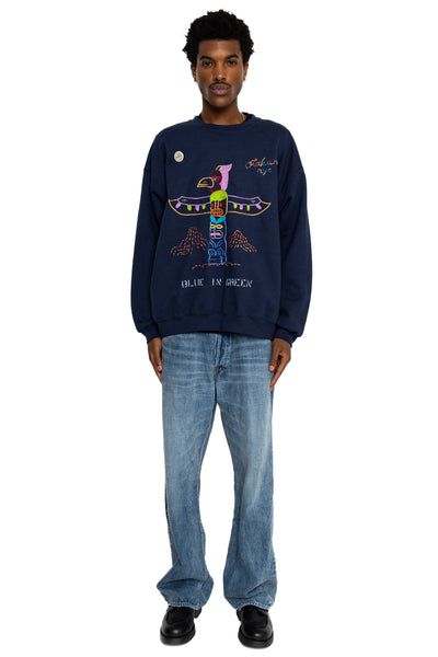 Totempole Crew Sweatshirt Navy - L (1)