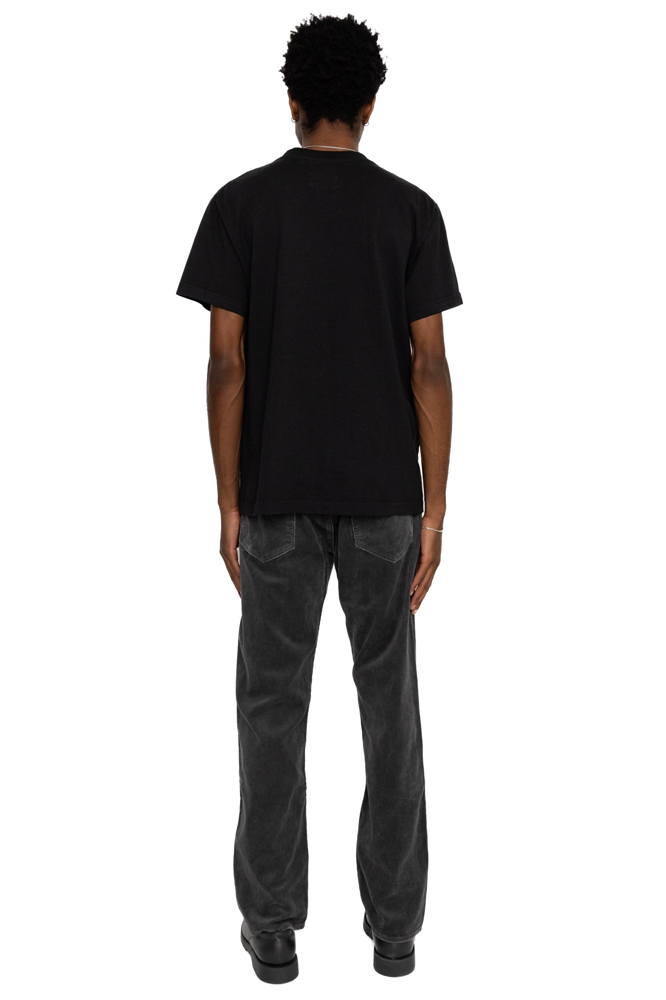 9W Corduroy 5 Pocket Pants Pigment Dyed - Black