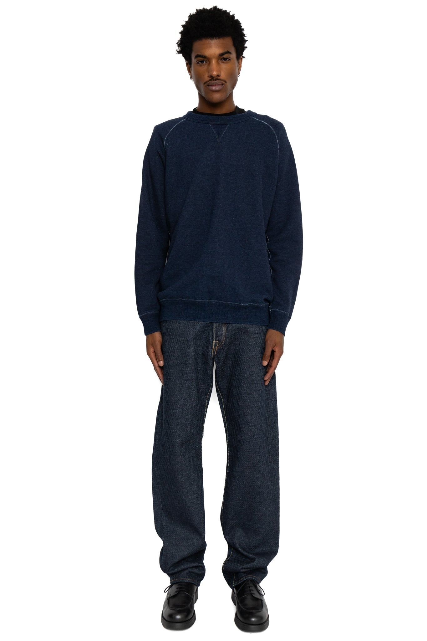 Yarn Dyed Indigo Sweatshirt - Indigo