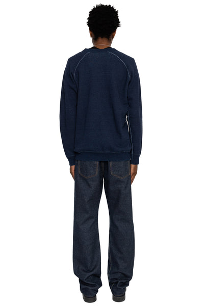 Yarn Dyed Indigo Sweatshirt - Indigo