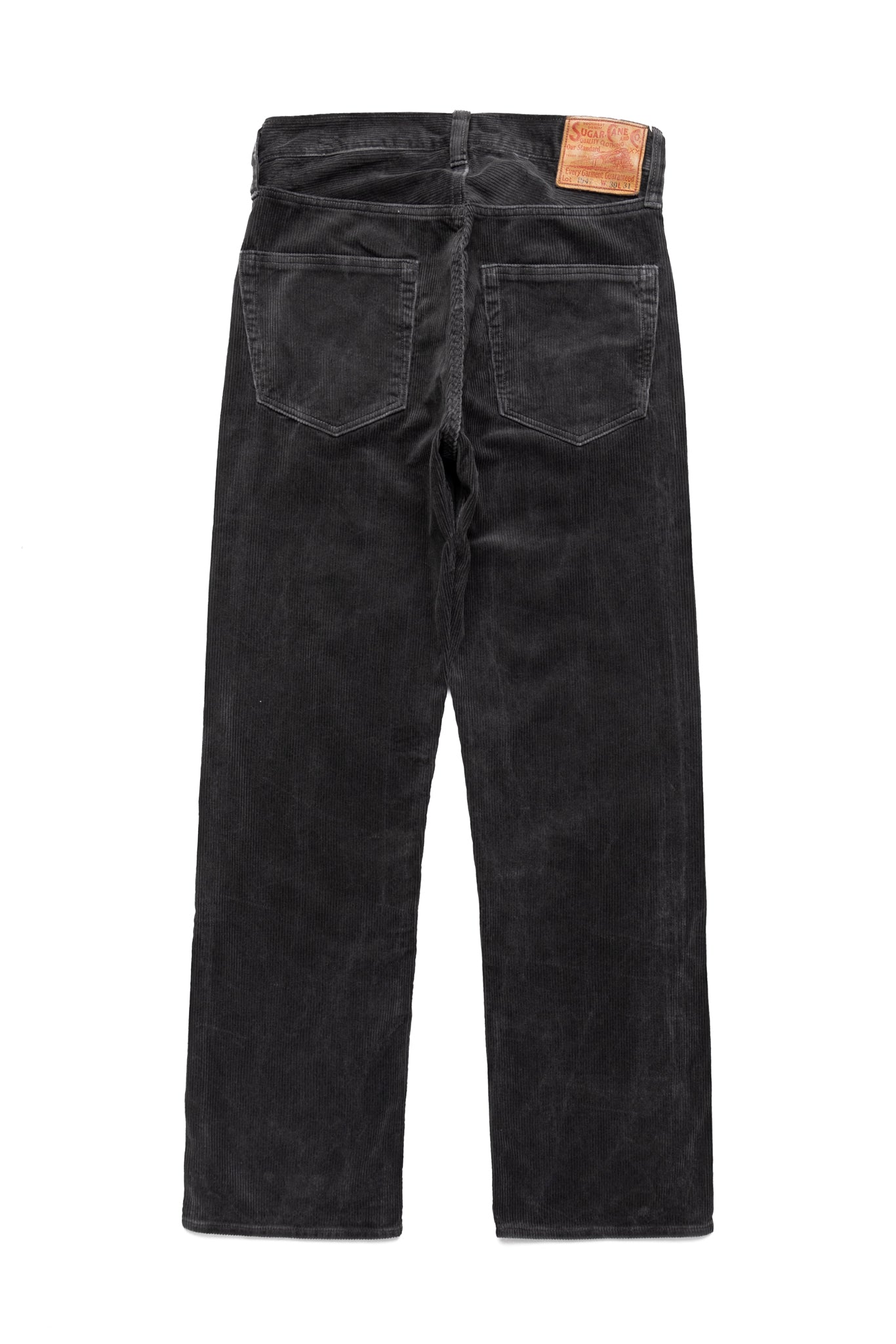 9W Corduroy 5 Pocket Pants Pigment Dyed - Black