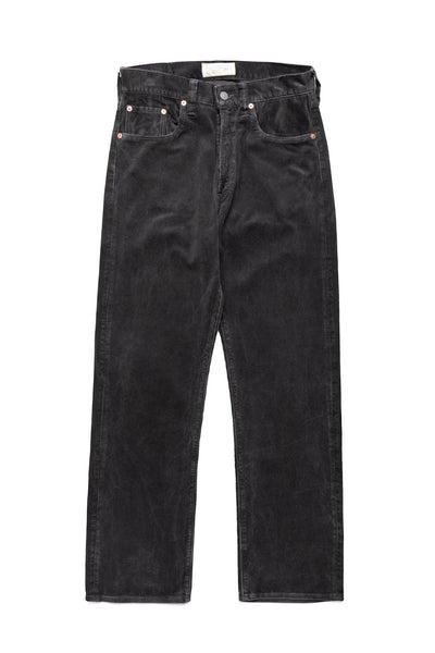 9W Corduroy 5 Pocket Pants Pigment Dyed - Black