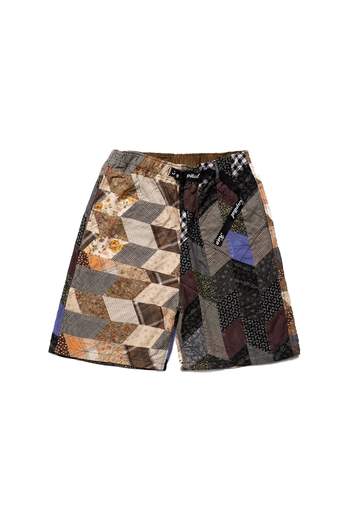 YABANE Quilt Patchwork EASY Shorts - Black