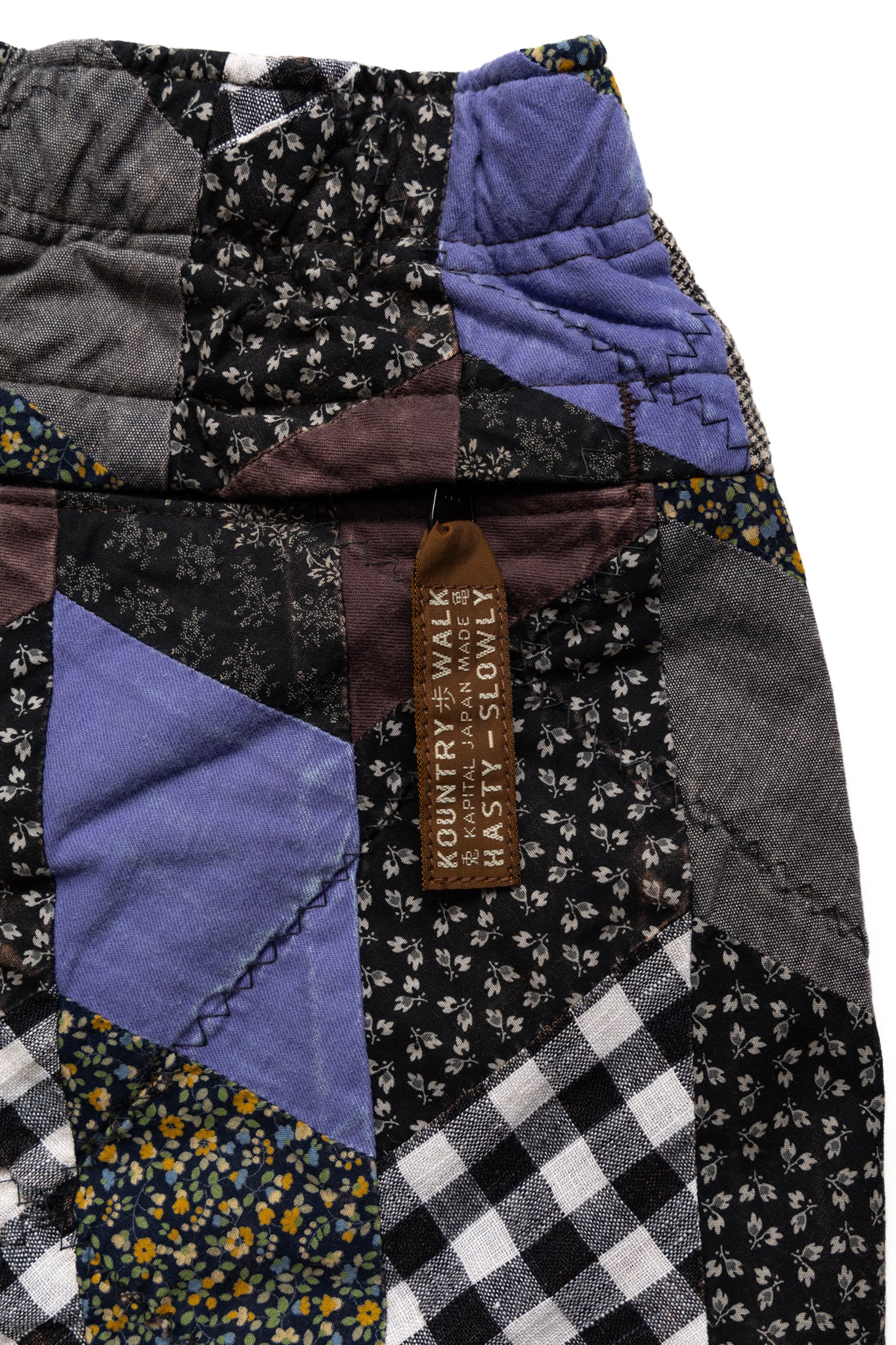 YABANE Quilt Patchwork EASY Shorts - Black