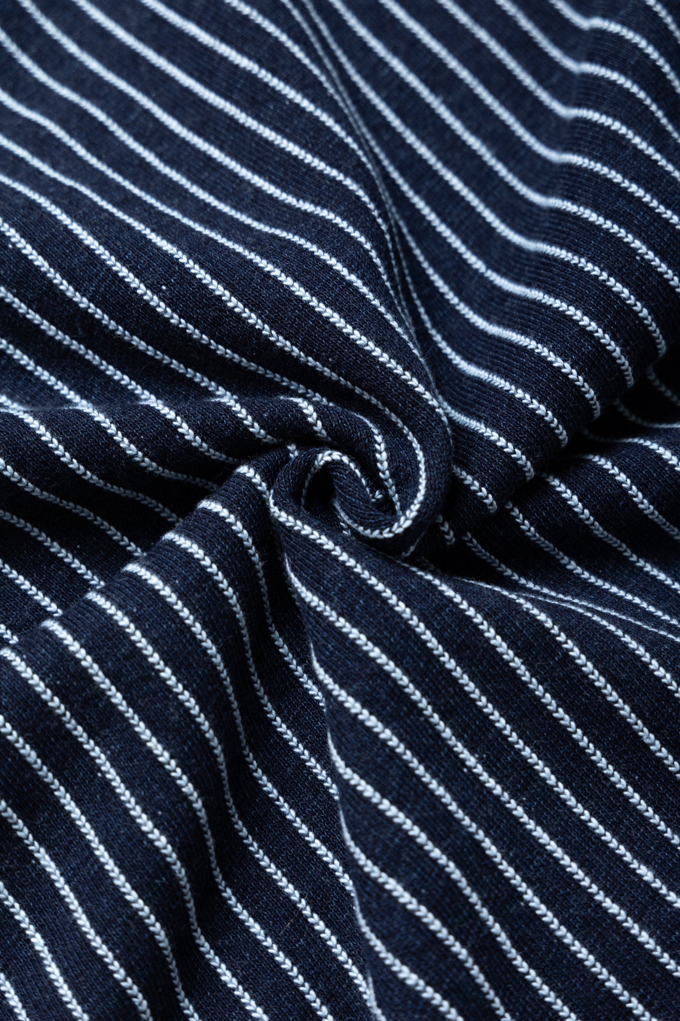 Yarn Dyed Indigo Sweatshirt - Indigo Stripe