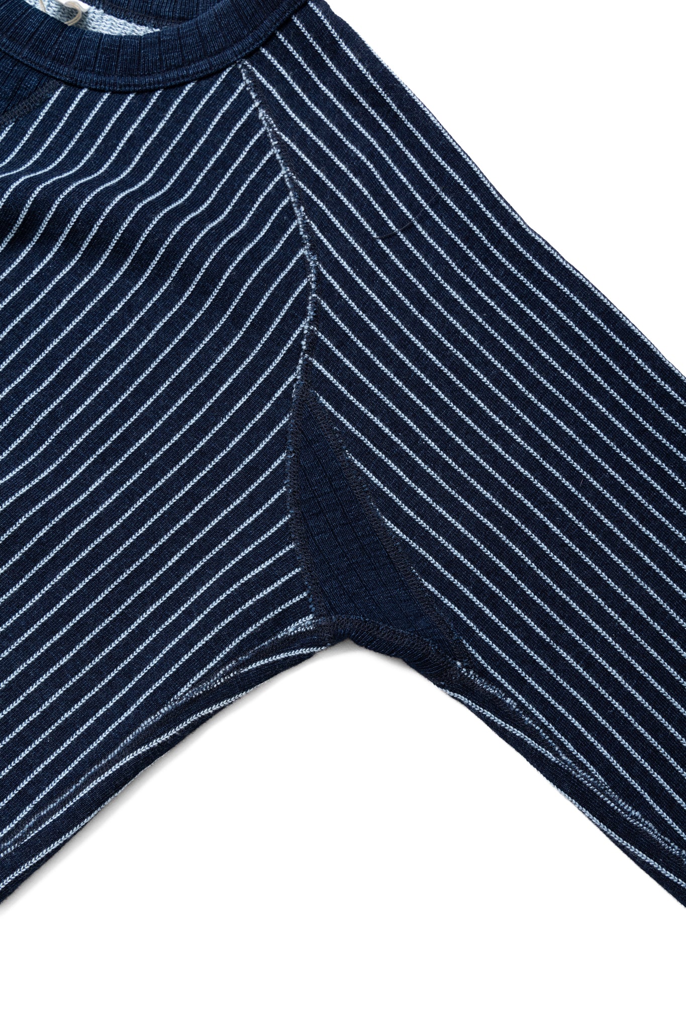 Yarn Dyed Indigo Sweatshirt - Indigo Stripe