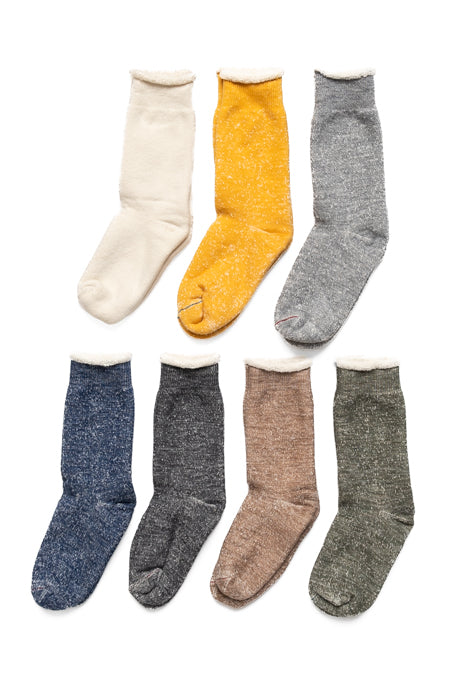 Double Face Crew Socks - Merino Wool & Organic Cotton