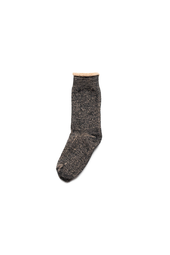 Double Face Crew Socks - Merino Wool & Brown OG