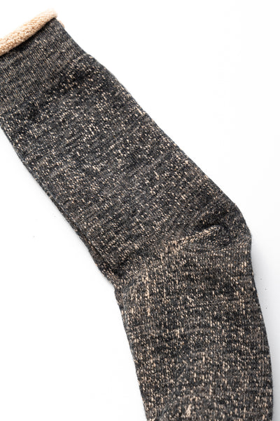 Double Face Crew Socks - Merino Wool & Brown OG