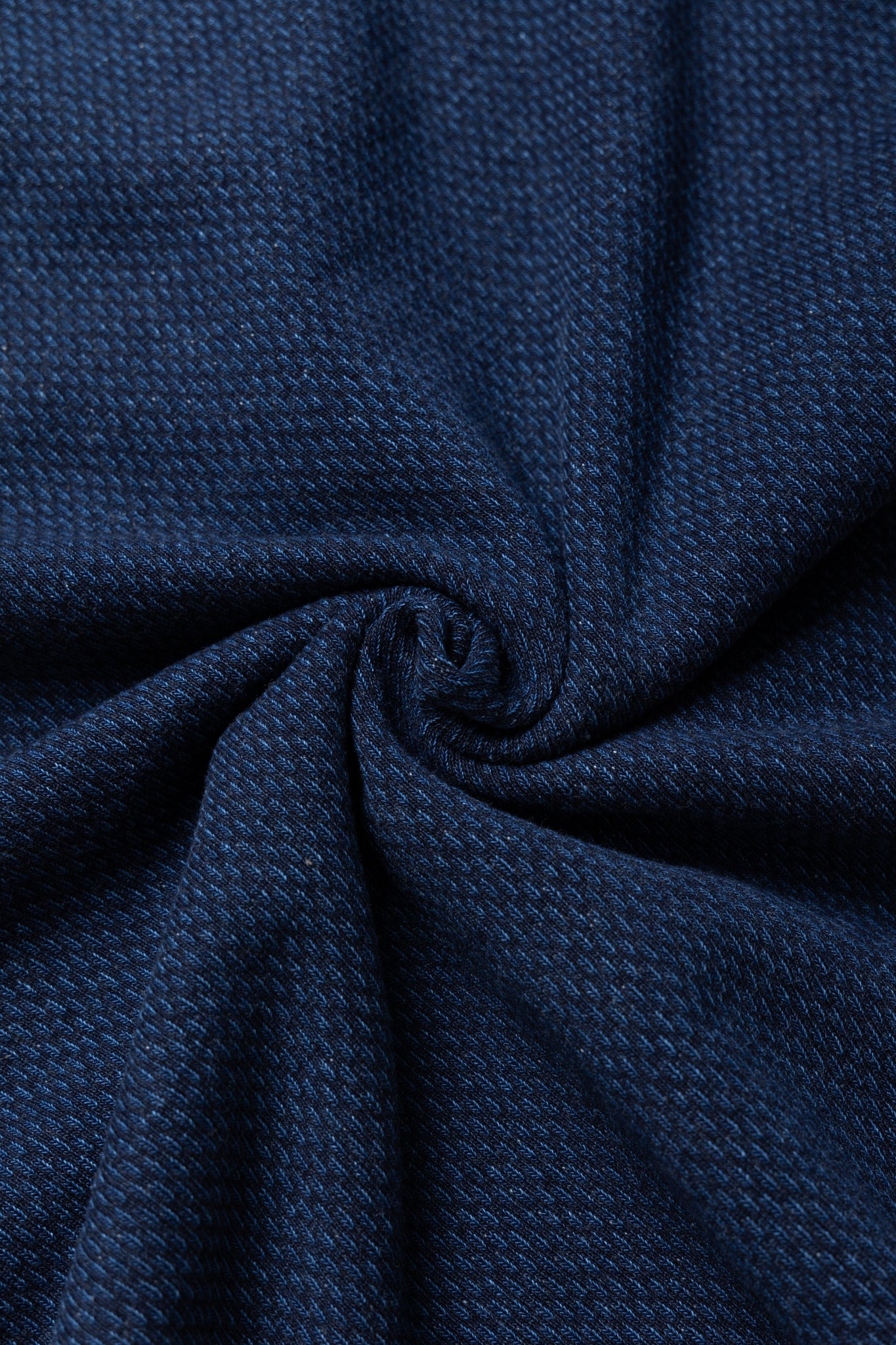 Yarn Dyed Indigo Sweatshirt - Indigo Sashiko